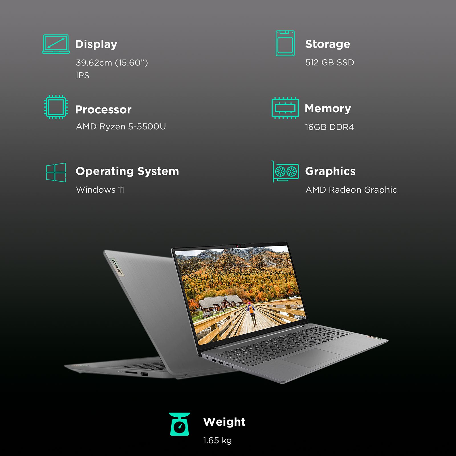 Buy Lenovo IdeaPad 3 15ALC6 AMD Ryzen 5 (15.6 inch, 16GB, 512GB